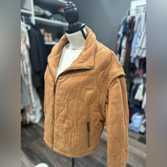 Matilda Jane Good Hart GH Yarrow Convertible Quilted Zip-Up Jacket M Medium - Picture 5 of 9